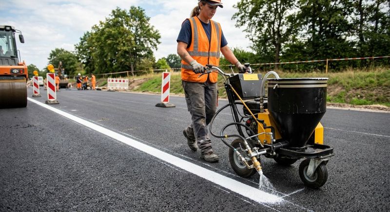 Asphalt Painting in Roswell, GA