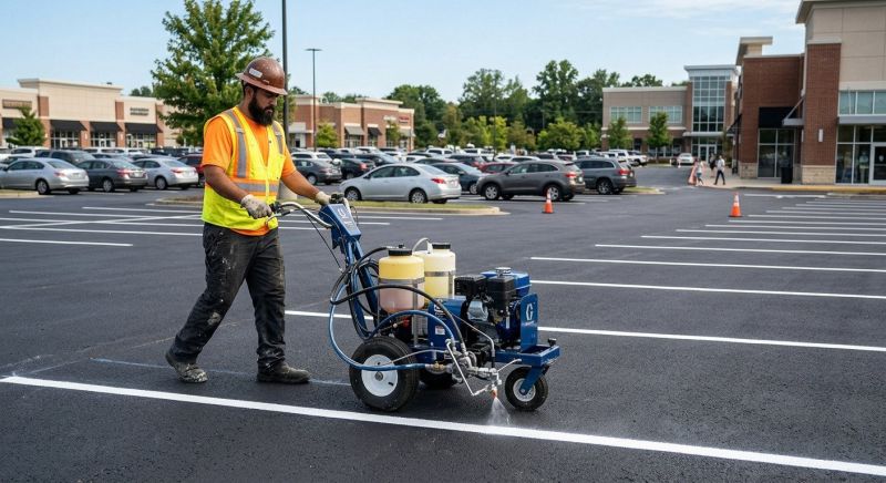 Asphalt Painting in Lawrenceville, GA