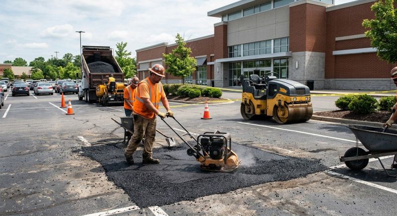 Asphalt Parking Lot Repair in Conway, AR