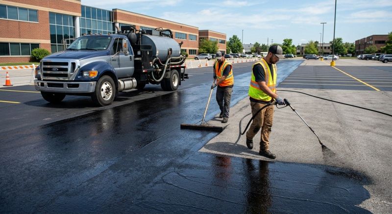 Asphalt Parking Lot Sealing in Grand Rapids, MI