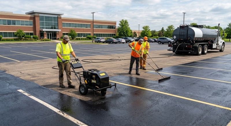 Church Parking Lot Sealcoating in Denver, CO