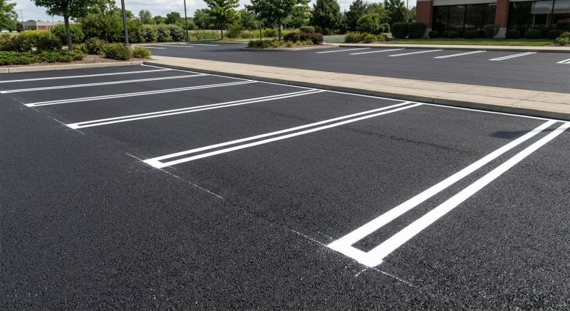 Commercial Asphalt Painting in Suwanee, GA