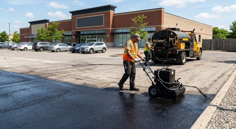 Commercial Parking Lot Sealing in Grand Rapids, MI