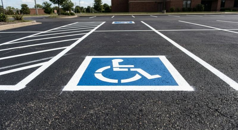 Disability Parking Marking in Lawrenceville, GA