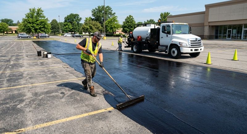 Parking Lot Sealcoating in Grand Rapids, MI