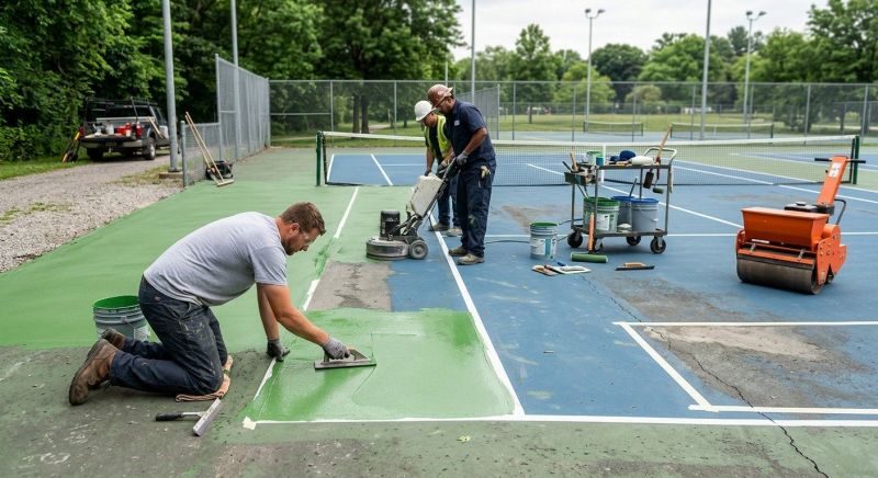 Tennis Court Repair Service in Sarasota, FL